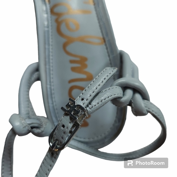 Sam Edelman Womens Isle Blue Ankle Strap Heels Size 9.5M - Picture 4 of 10